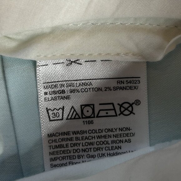 Banana Republic Aqua Blue Ryan Fit Straight Leg Ankle Pants Size 4 - Picture 5 of 11